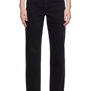 Ksubi Black Straight Leg Jeans for Women
